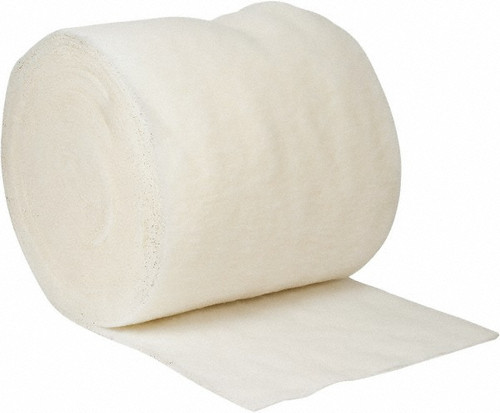 Panel Air Filter: 36" Wide, MERV 4, 30% Efficiency (Sold as 1 Roll — 135 ft)