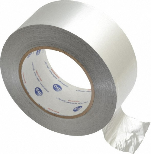 Intertape Silver Aluminum Foil Tape: 60 yd Long, 2" Wide, 5 mil Thick