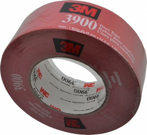 3M 2 inch wide red polyethylene foam duct tape for HVAC duct sealing and repair