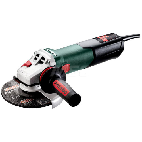Metabo 6 inch corded angle grinder with 10,000 RPM and lock-on switch for HVAC metalwork