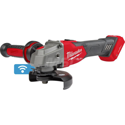 Milwaukee Tool 4-1/2 inch corded angle grinder with 8,500 RPM and slide switch for HVAC metal cutting