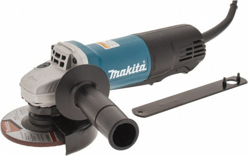 Makita 4-1/2 inch corded angle grinder with paddle switch for HVAC and metalworking