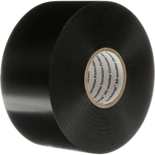 3M Electrical Tape: 3" Wide, 100' Long, 10 mil Thick, Black