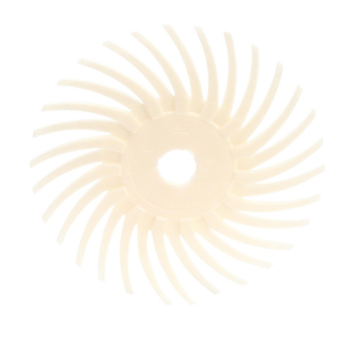 3M - Radial Bristle Brush: 3" Dia, 3/8" Center Hole, Ceramic