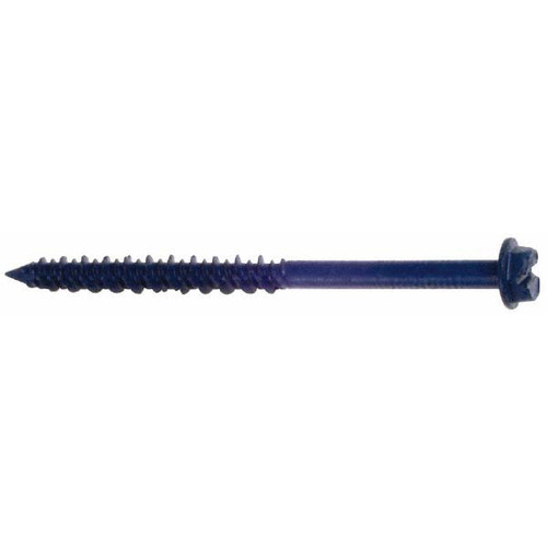 ITW Buildex - Concrete & Masonry Screw: 3/16" Dia, 3-1/4" OAL