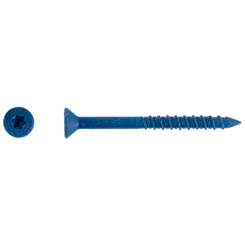 ITW Buildex - Concrete & Masonry Screw: 1/4" Dia, 3-3/4" OAL