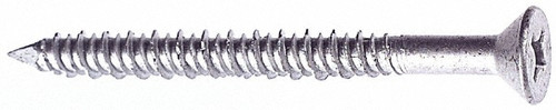 ITW Buildex - Concrete & Masonry Screw: 1/4" Dia, 3-3/4" OAL