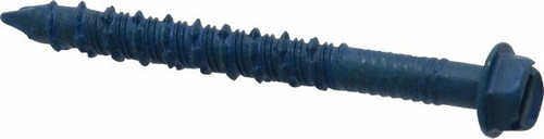 ITW Buildex - Concrete & Masonry Screw: 1/4" Dia, 2-1/4" OAL