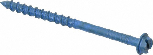 ITW Buildex - Concrete & Masonry Screw: 3/16" Dia, 2-3/4" OAL