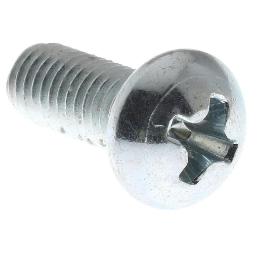 Machine Screw: #10-32, 1/2" Length Under Head, Round Head, Phillips - Grade 2 Steel, Zinc Finish