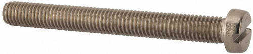 Machine Screw: M10x1.5, 90.00 mm Length Under Head, Fillister Head, Slotted - Grade 18-8 & A2 Stainless Steel, Bright/Uncoated Finish, DIN 84