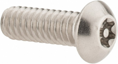 Machine Screw: 1/4-20, 3/4" Length Under Head, Button Head, Pin-In Torx - 88008594