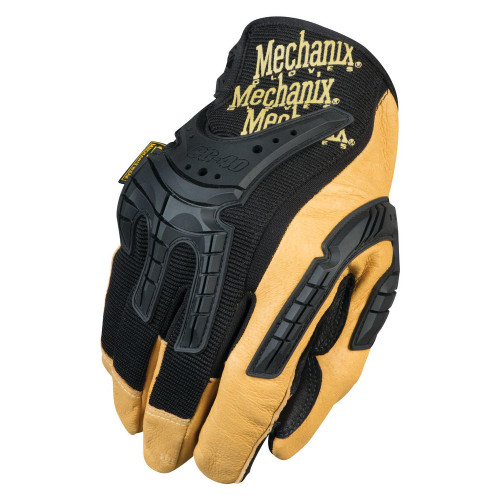 Mechanix Wear - Work Gloves:  CG40-75, Size Large, Leather Lined, Leather, Impact