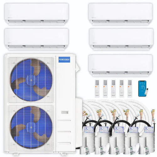 MRCOOL MRCOOL DIY 5th Gen 5-Zone 54,000 BTU Ductless Mini Split Heat Pump System (6K + 12K + 12K + 1