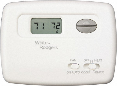 White-Rodgers 1F79-111 Digital HVAC Thermostat - Front View