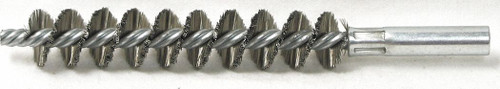 Schaefer Brush Schaefer Brush Double Stem/Single Spiral Tube Brush: 3/8" Dia, 6-1/4" OAL, Stainless