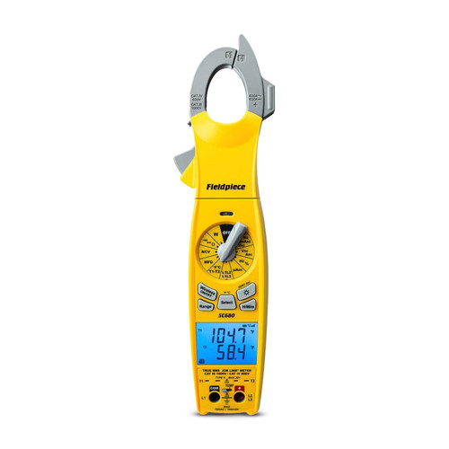 Fieldpiece Fieldpiece SC680 Wireless Clamp Meter – 1000A HVAC Clamp Meter with Job Link Bluetooth HV