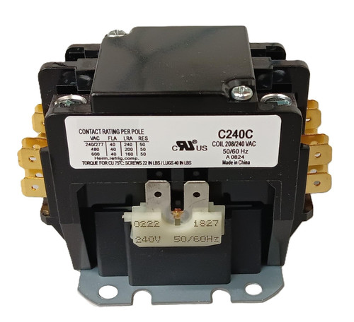 Value Collection 30A 24V Coil Double Pole HVAC Contactor – OEM Replacement – Fast Ship