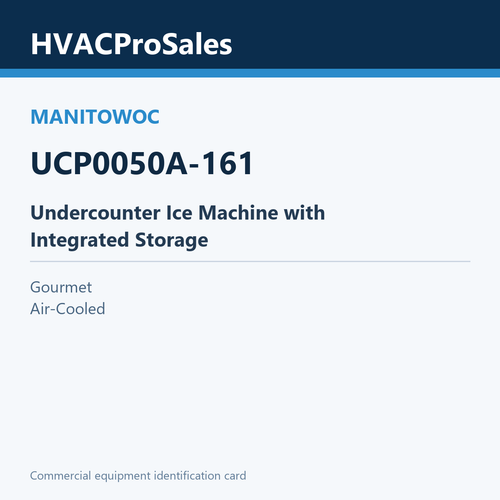 Manitowoc UCP0050A-161 Undercounter Ice Machine with Integrated Storage