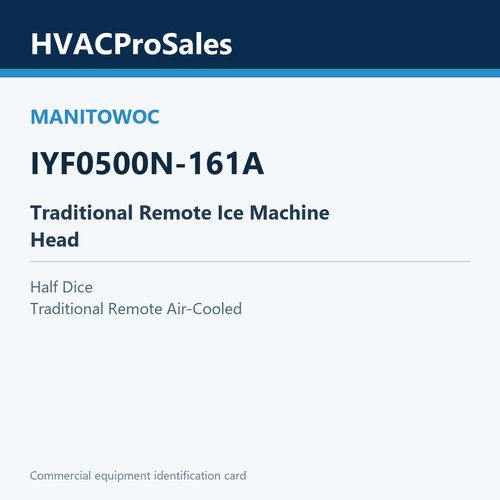 Manitowoc IYF0500N-161A Traditional Remote Ice Machine Head