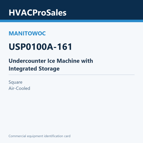 Manitowoc USP0100A-161 Undercounter Ice Machine with Integrated Storage