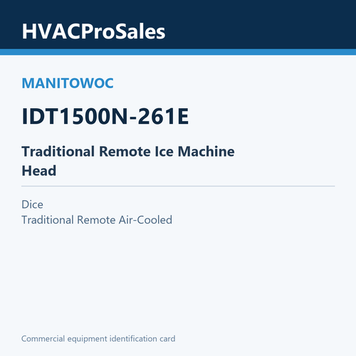 Manitowoc IDT1500N-261E Traditional Remote Ice Machine Head