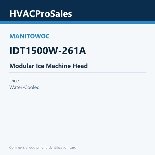 Manitowoc IDT1500W-261A Modular Ice Machine Head