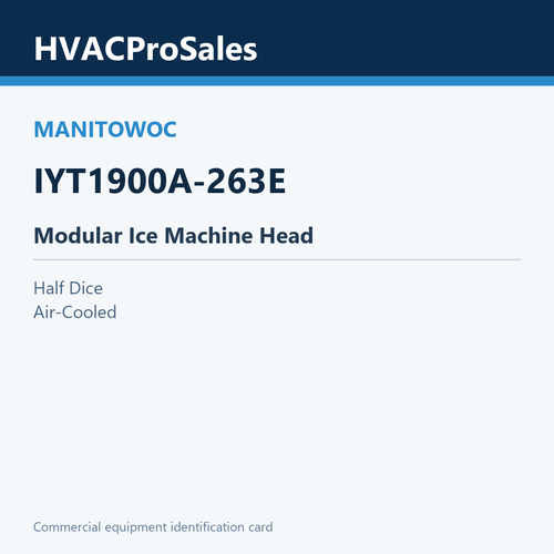 Manitowoc IYT1900A-263E Modular Ice Machine Head