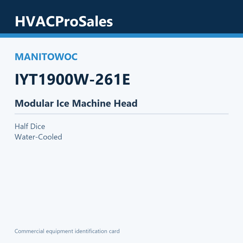 Manitowoc IYT1900W-261E Modular Ice Machine Head