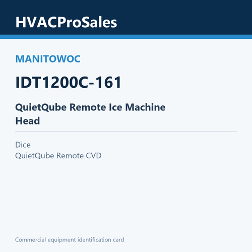 Manitowoc IDT1200C-161 QuietQube Remote Ice Machine Head