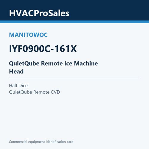 Manitowoc IYF0900C-161X QuietQube Remote Ice Machine Head