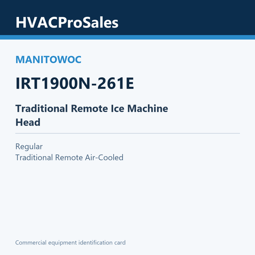 Manitowoc IRT1900N-261E Traditional Remote Ice Machine Head