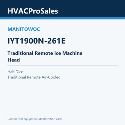 Manitowoc IYT1900N-261E Traditional Remote Ice Machine Head
