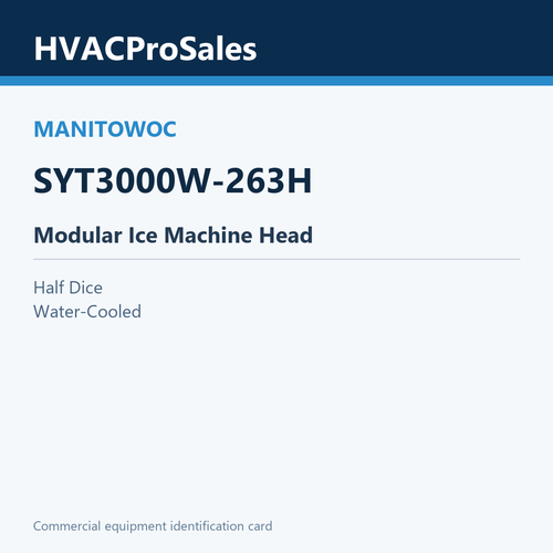 Manitowoc SYT3000W-263H Modular Ice Machine Head
