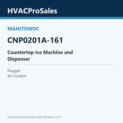 Manitowoc CNP0201A-161 Countertop Ice Machine and Dispenser
