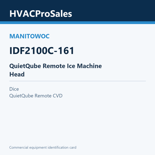 Manitowoc IDF2100C-161 QuietQube Remote Ice Machine Head