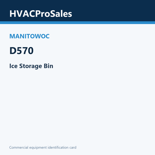 Manitowoc D570 Ice Storage Bin