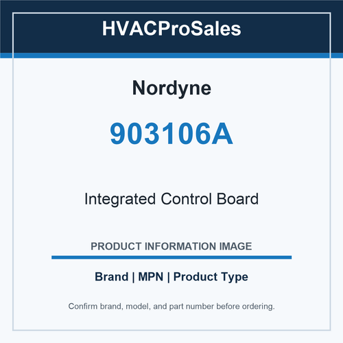 Nordyne 903106A Integrated Control Board