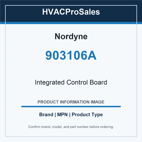 Nordyne 903106A Integrated Control Board