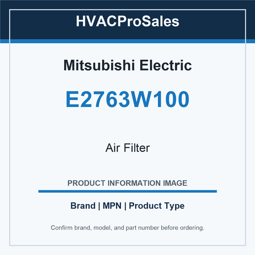 Mitsubishi Electric E2763W100 Air Filter