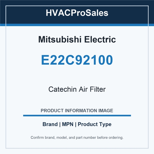 Mitsubishi Electric E22C92100 Catechin Air Filter