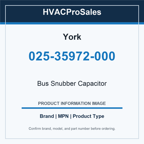 York 025-35972-000 Bus Snubber Capacitor