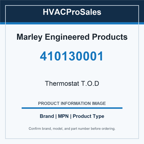 Marley Engineered Products 410130001 Thermostat T.O.D