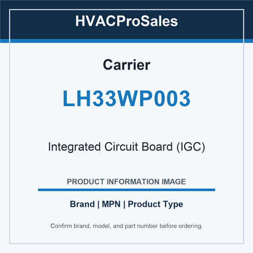 Carrier LH33WP003 Integrated Circuit Board IGC