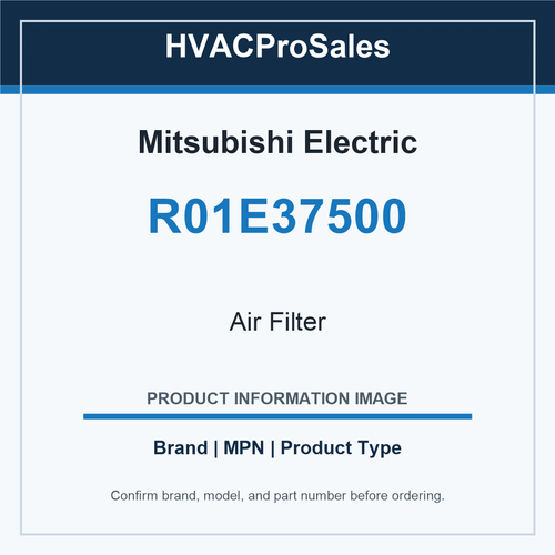 Mitsubishi Electric R01E37500 Air Filter