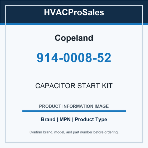 Copeland 914-0008-52 CAPACITOR START KIT