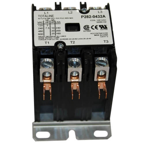 Carrier P282-0432A Contactor front view