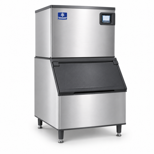 Manitowoc IYT0300W-161X Half Dice Ice Machine + D400 Bin — Up to 300 lb/Day, 365 lb Storage