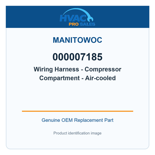 Manitowoc 000007185 Wiring Harness - Compressor Compartment - Air-cooled