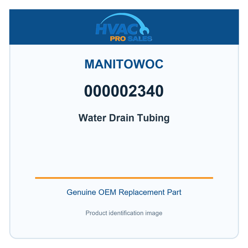 Manitowoc 000002340 Water Drain Tubing